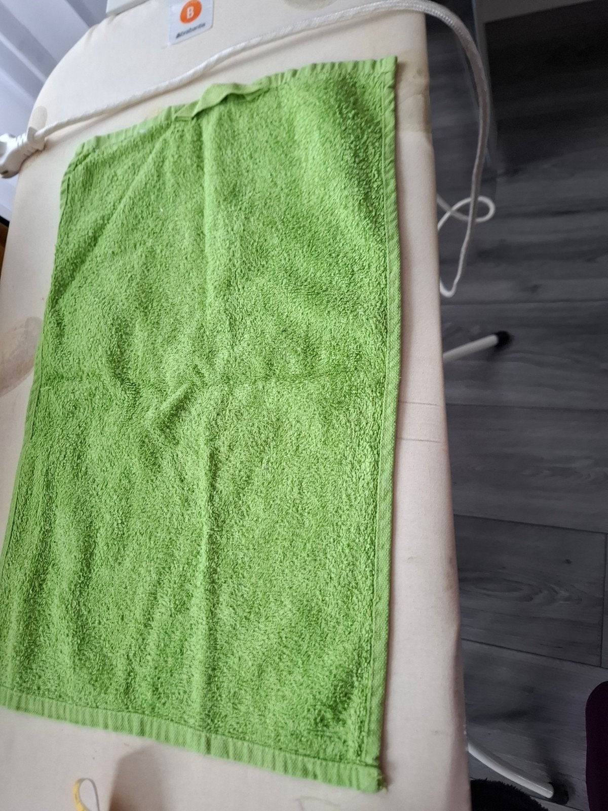 Groene handdoek - Zo goed als nieuw, Ophalen, Zo goed als nieuw, Groen, Handdoek