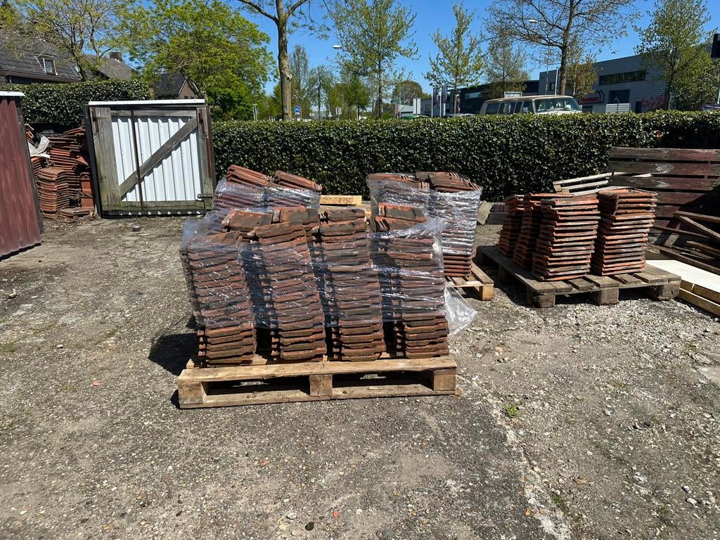 Rode Dakpannen Tuil de Nord/ Muldenpan, Doe-het-zelf en Verbouw, Dakpannen en Dakbedekking, Ophalen, Steen of Klei, Zo goed als nieuw