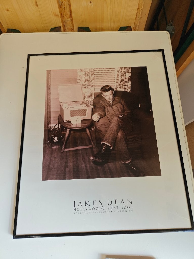 ingelijste poster James Dean, Ophalen, Met lijst, A1 t/m A3, Film en Tv