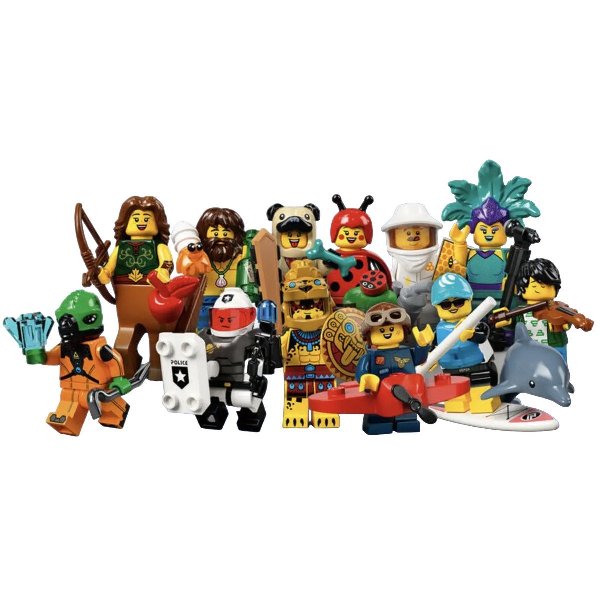 Lego CMF serie 21 minifigures compleet, 12 figuren, Ophalen of Verzenden, Zo goed als nieuw