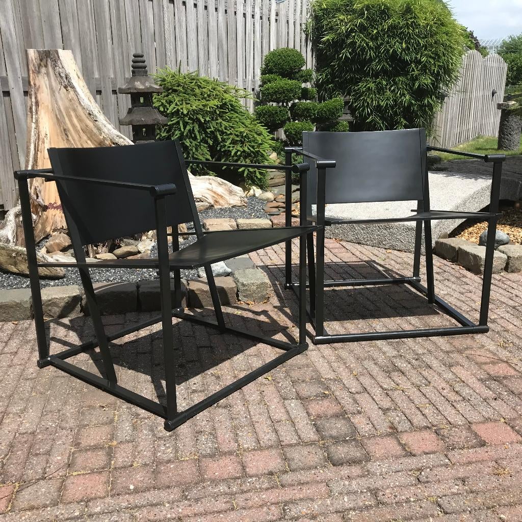 2 Pastoe FM60 FM 60 Cube Kubus chair stoel fauteuil, Gebruikt, Ophalen of Verzenden, Nvt, Nvt