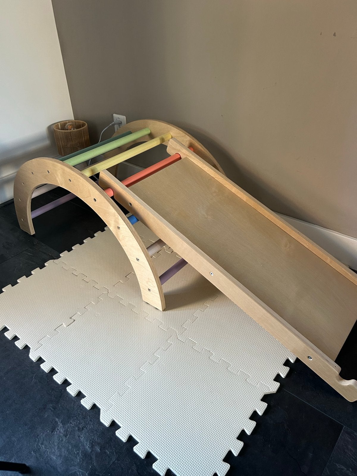 Houten montessori peuter klimrek/glijbaan, Ophalen, Zo goed als nieuw, Overige typen