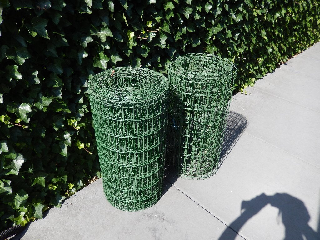 Gaas geplastificeerd hoog 80 cm totaal ruim 30m1., Tuin en Terras, Gaas en Draad, Ophalen, Gebruikt, 20 meter of meer, Gaas