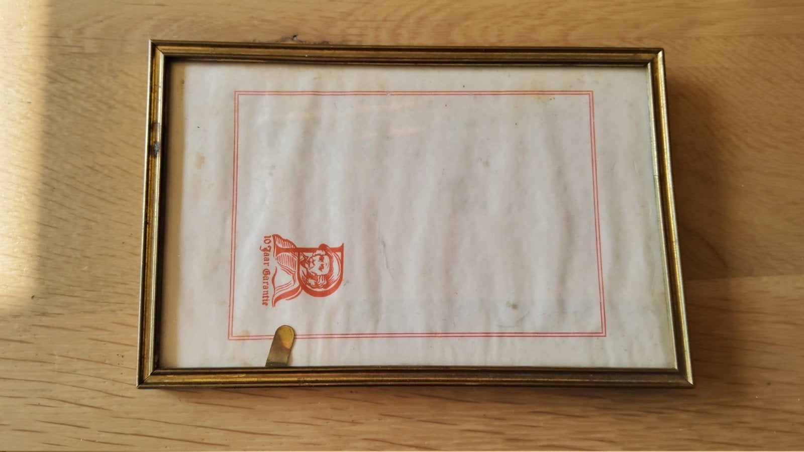 Antiek klein goud kleurig fotolijstje gemerkt Rembrandt, Ophalen of Verzenden