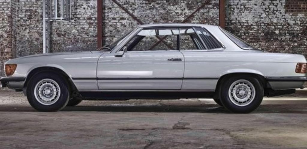 Kenteken Mercedes 350 SLC, Ophalen