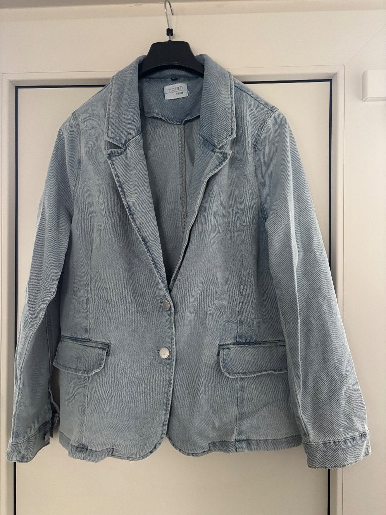 Norah jeans blazer / denim colbert / spijkerjack, Maat 42/44 (L), Zo goed als nieuw, Norah, Jasje