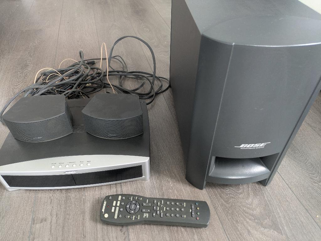 Bose 3-2-1 met subwoofer, Gebruikt, 2.1-systeem, 70 watt of meer, Overige spelers
