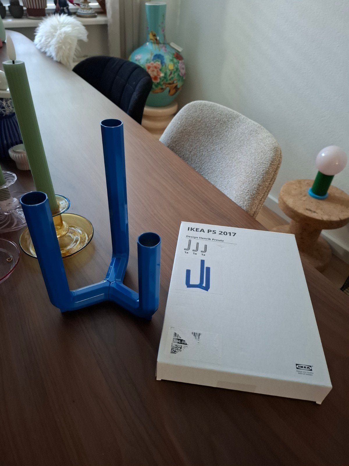 Ikea PS 2017 kandelaar kobaltblauw nieuw, Huis en Inrichting, Ophalen of Verzenden, Nieuw, Kandelaar, IKEA