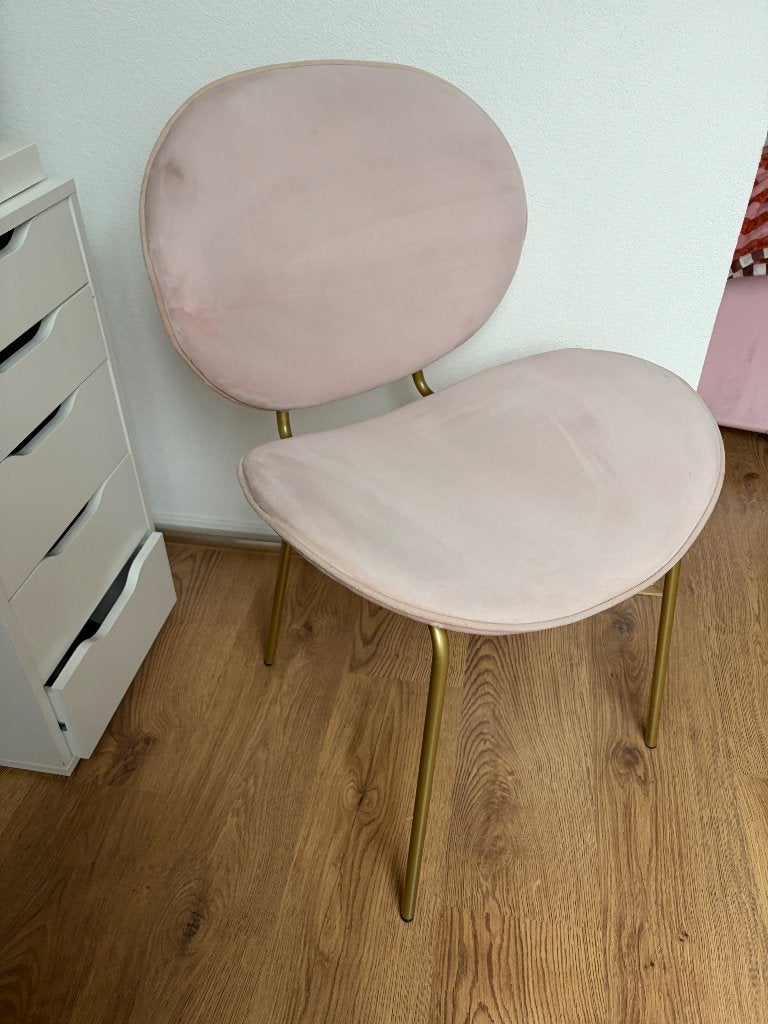 Loods 5 roze / gouden stoel, Ophalen, Gebruikt, Overige kleuren, Eén
