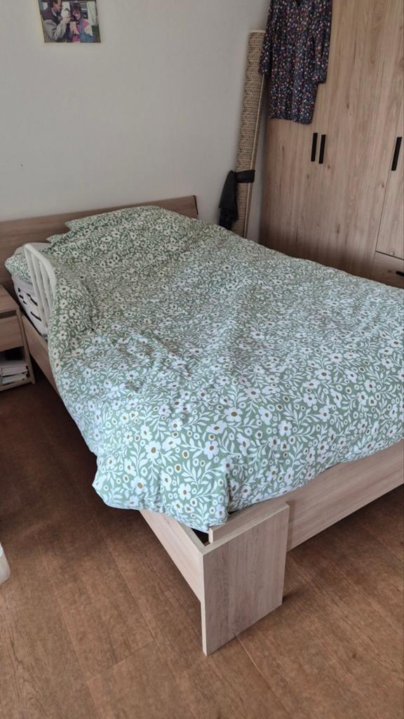 Bed 120x200 inclusief matras+lattenbodem, Ophalen, Zo goed als nieuw, Twijfelaar, 120 cm