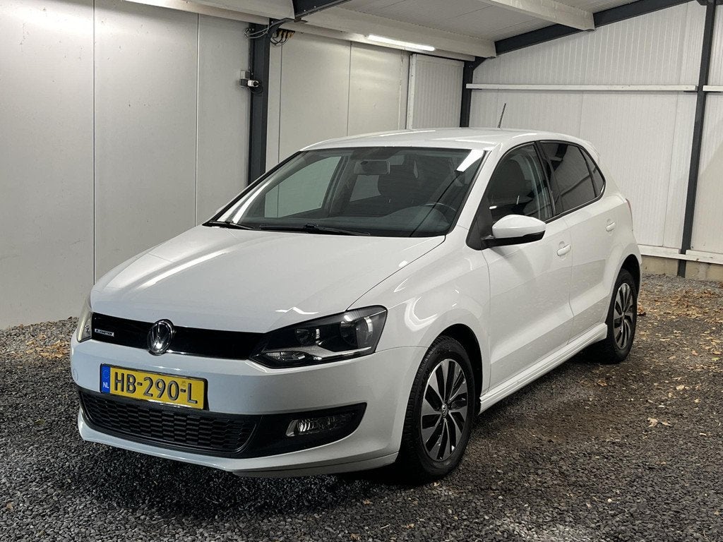Volkswagen Polo 1.0 BlueMotion Edition 95PK 5D 9-2015 ''PURE, Stof, 95 pk, Wit, Origineel Nederlands