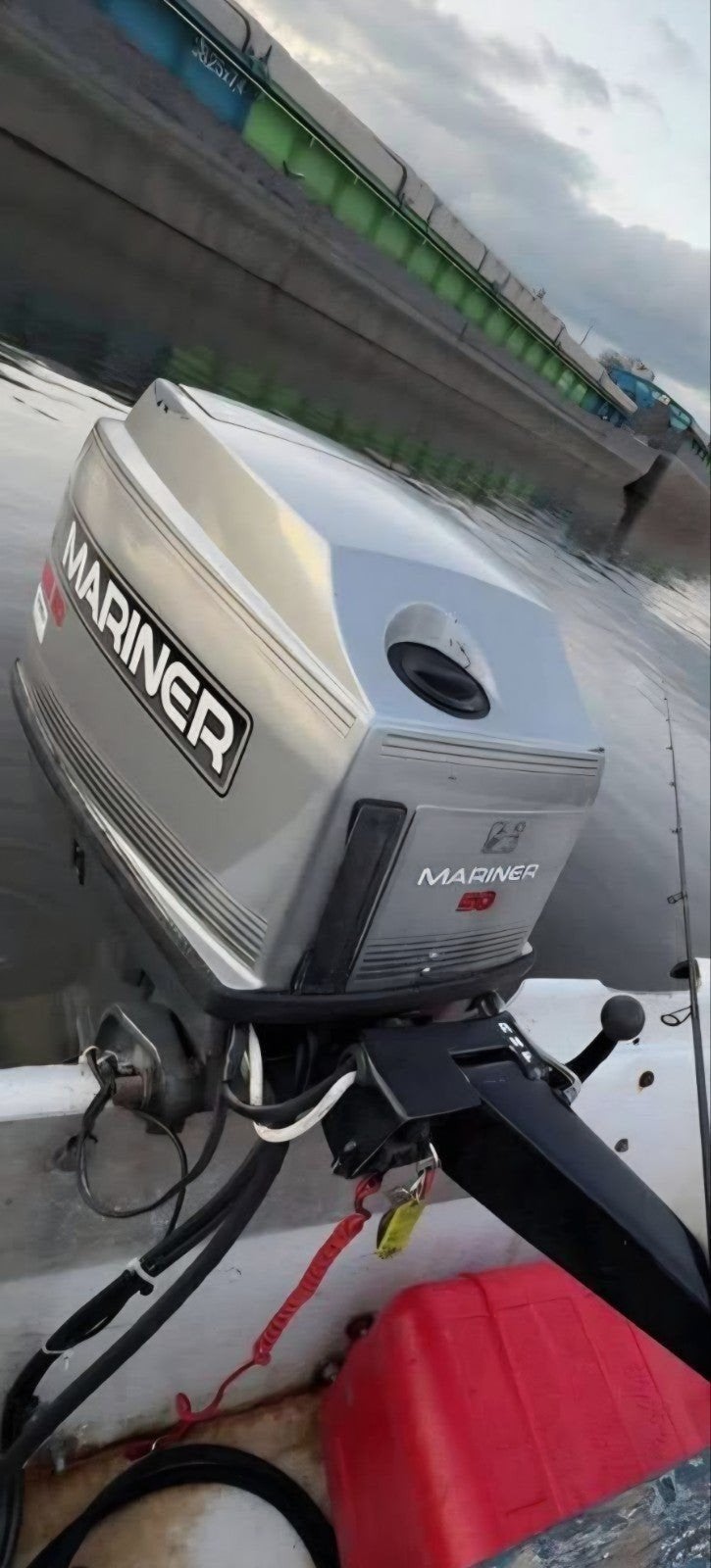 Mariner 50pk 2 takt buitenboordmotor !!staat in de weg!!, Ophalen of Verzenden, Gebruikt, Motor en Techniek, Motorboot