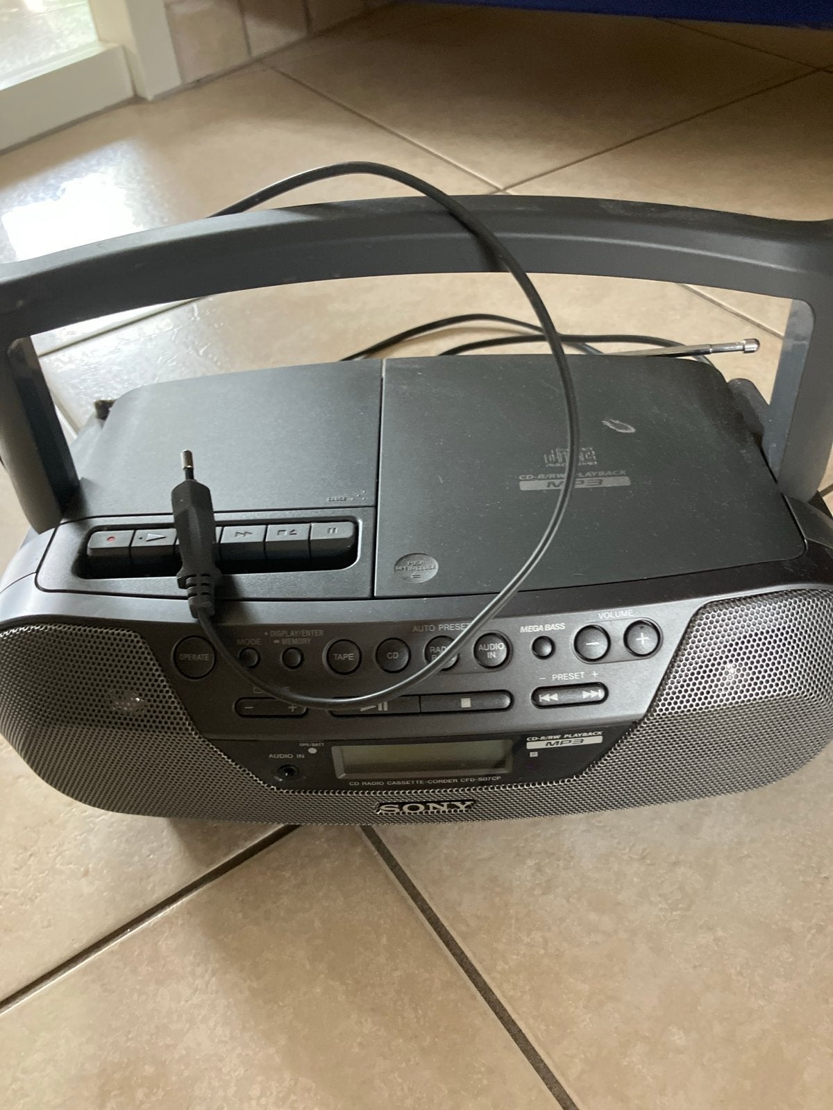 Sony CD Radio Cassette-recorder, Ophalen, Gebruikt, Radio, Met cd-speler
