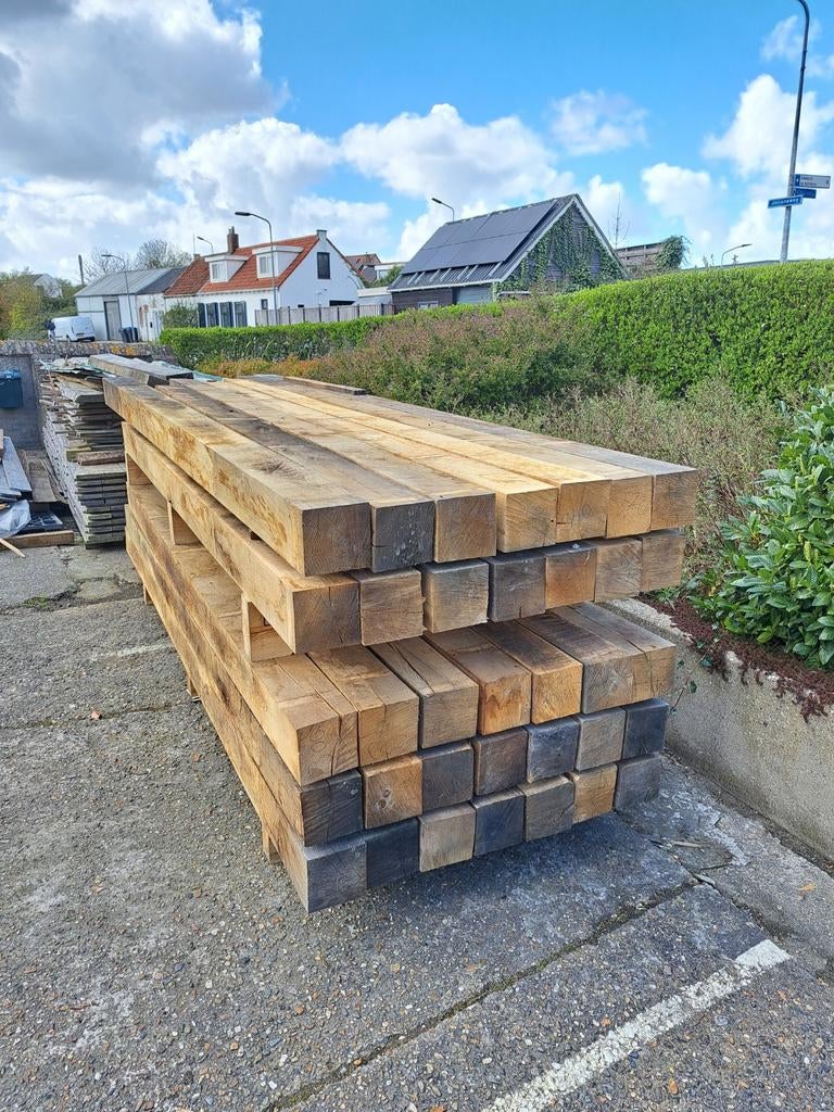 Eiken balken 15x15x300cm, Tuin en Terras, Palen, Balken en Planken, Ophalen of Verzenden