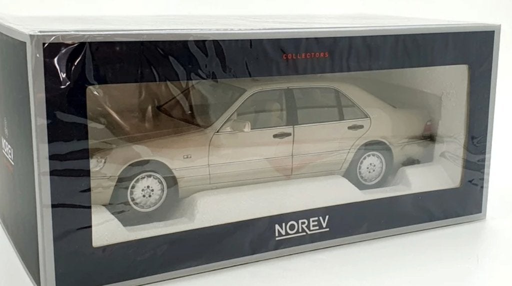 Mercedes Benz S600 1997 zilver schaal 1/18 NOREV ref. 183723, Hobby en Vrije tijd, Verzenden, Nieuw, Auto, Norev
