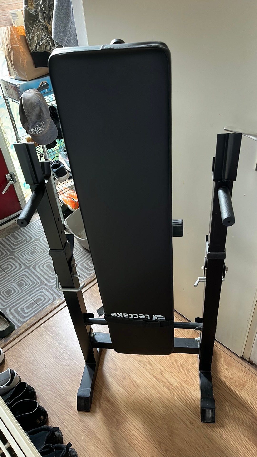 Tectake halterbank, Sport en Fitness, Ophalen, Krachtstation, Zo goed als nieuw, Metaal