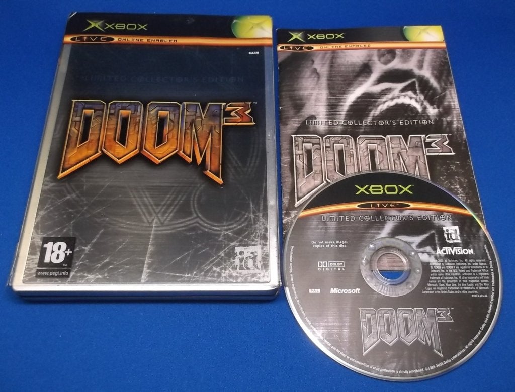 Doom 3 (Xbox) *Limited Collector's Edition*, Gebruikt, Vanaf 18 jaar, Shooter, Verzenden