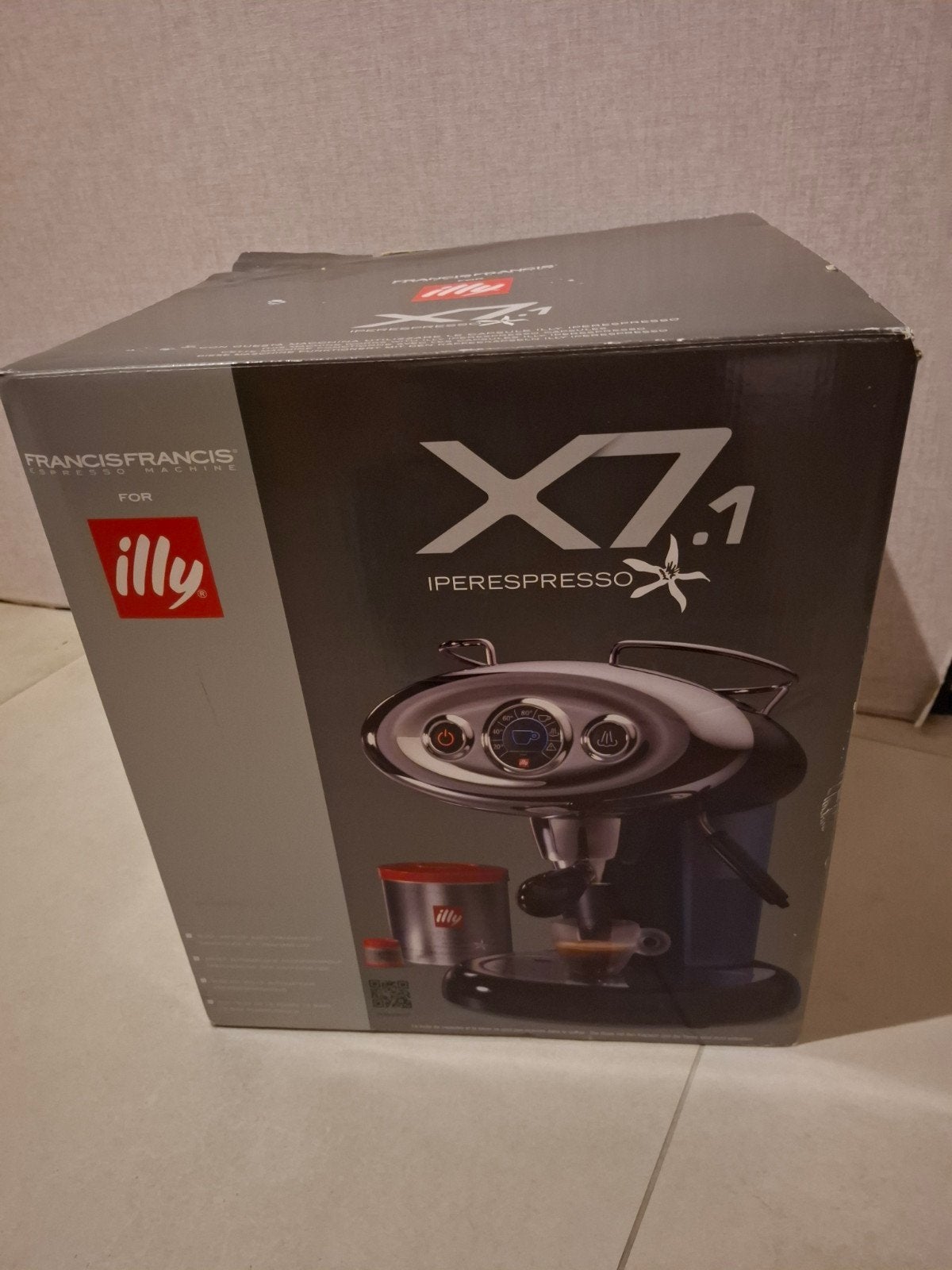Illy Francis X7.1 Espressomachine ROOD, Koffiepads en cups, Espresso apparaat, Nieuw, 1 kopje
