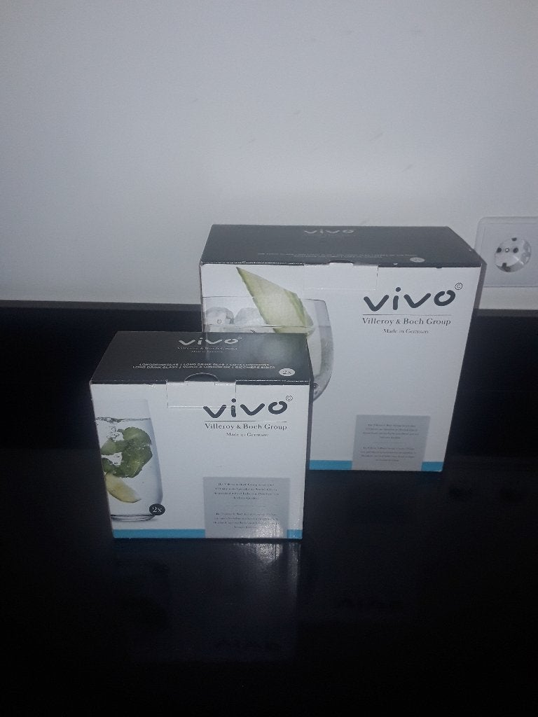 4 Villeroy en boch Vivo glazen nieuw in doos, Ophalen of Verzenden
