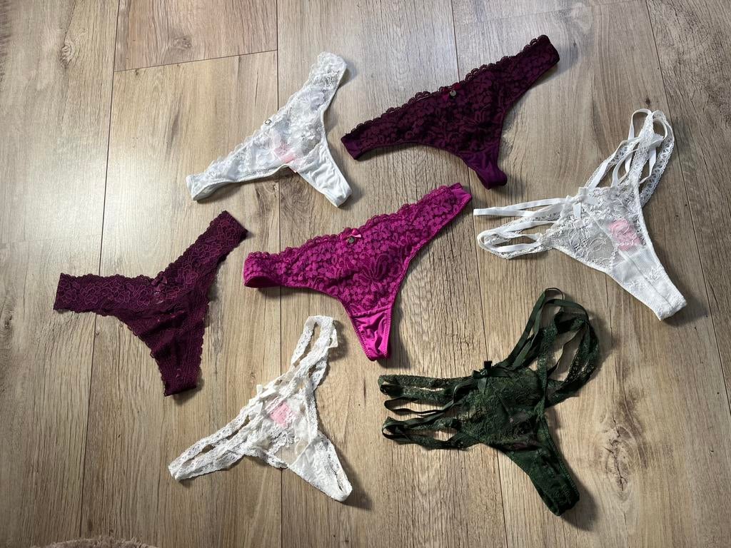 6 prachtige nieuwe Hunkemöller strings maat S, Ophalen of Verzenden, Overige kleuren, String