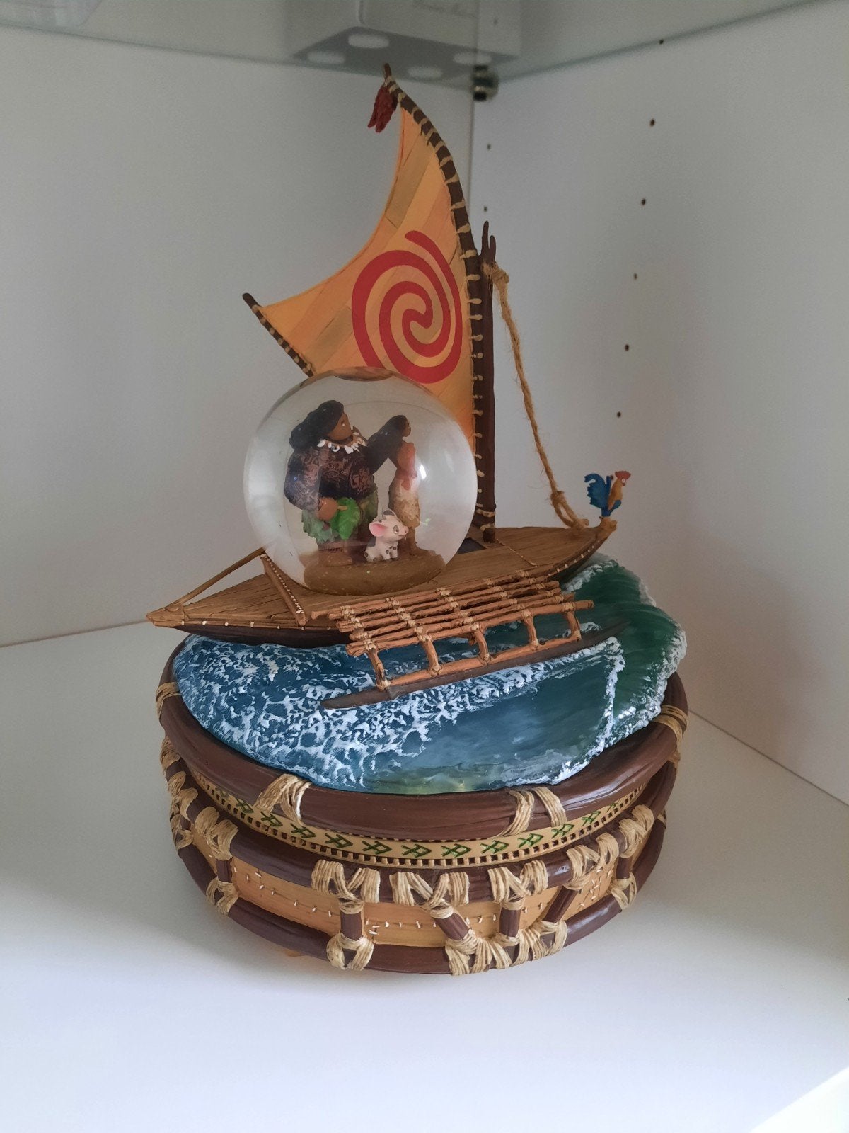 Disney Vaiana/Moana snowglobe, Ophalen, Zo goed als nieuw, Beeldje of Figuurtje