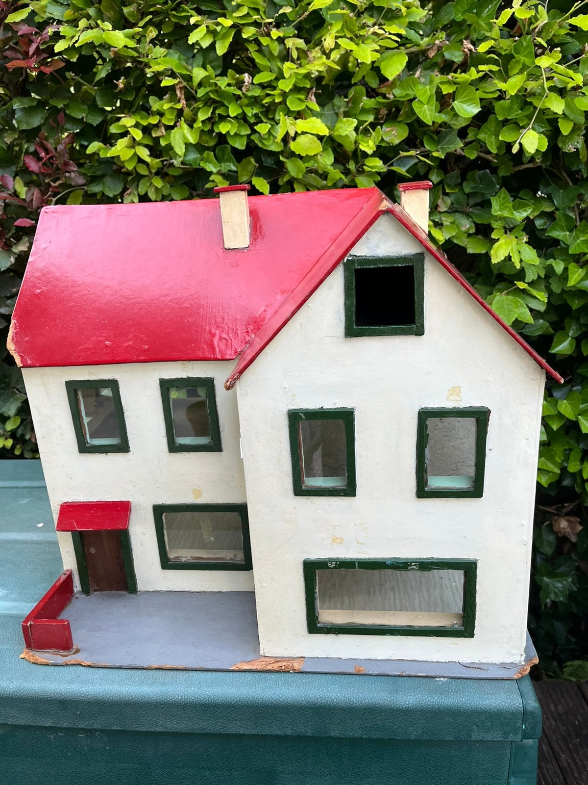 Poppenhuis 60er jaren hout, Ophalen, Zo goed als nieuw, Poppenhuis