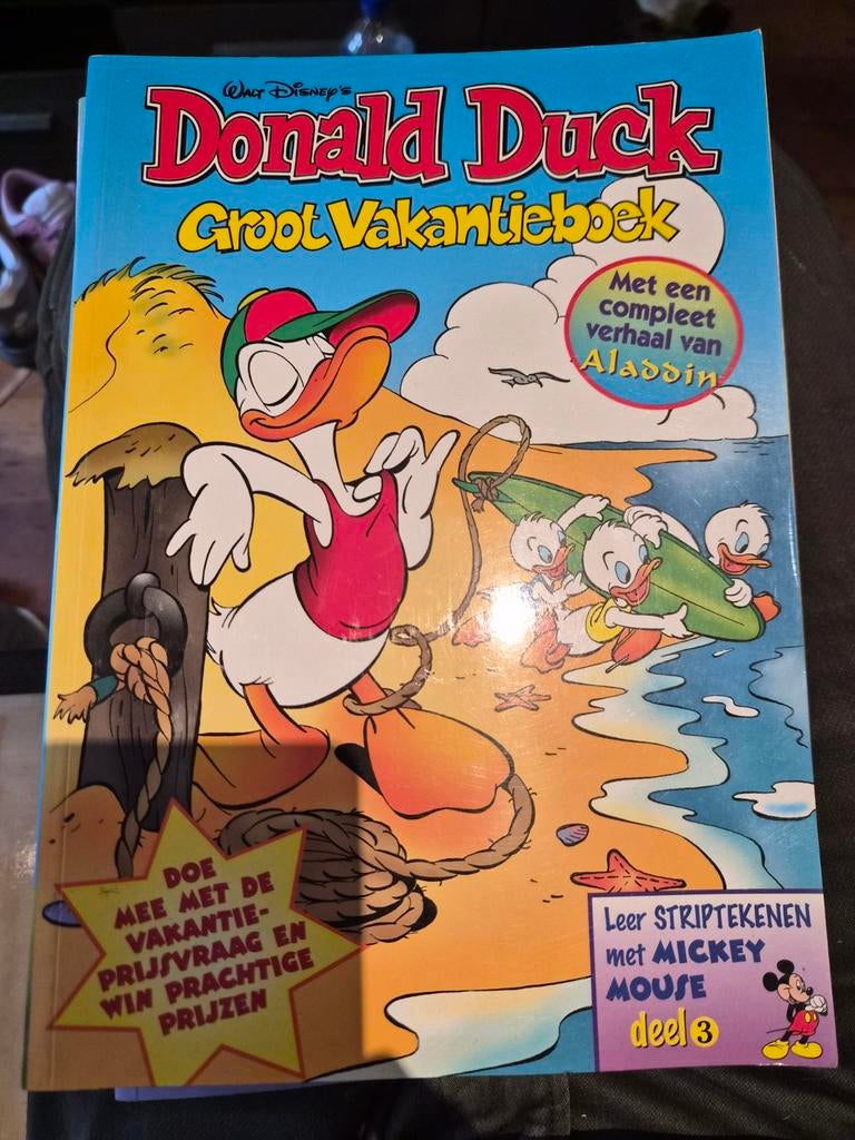 Donald Duck Groot Vakantieboek - Met Aladdin verhaal, Eén stripboek, Ophalen of Verzenden, Gelezen, Walt Disney