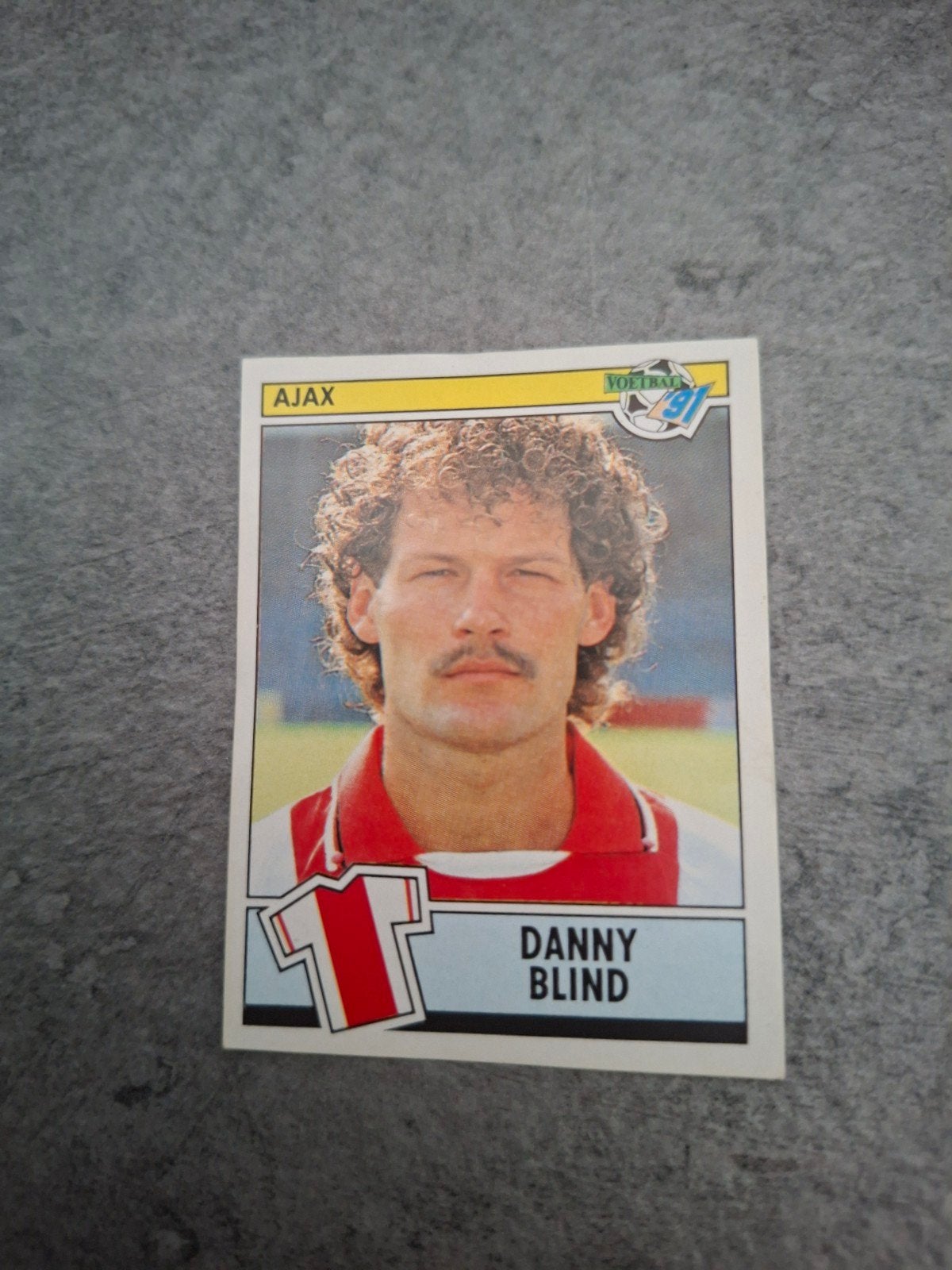 Panini sticker Voetbal 91. Danny Blind Ajax., Verzenden, Zo goed als nieuw, Sticker