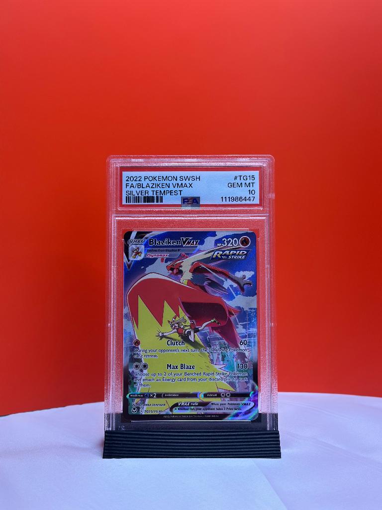 Blaziken VMAX #TG15 PSA 10 - Silver Tempest, Ophalen of Verzenden, Nieuw, Overige typen, Foil