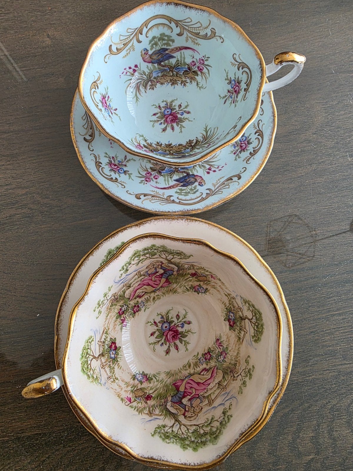 Paragon Antique avon kop en schotels theekop en schotels 2x, Ophalen of Verzenden