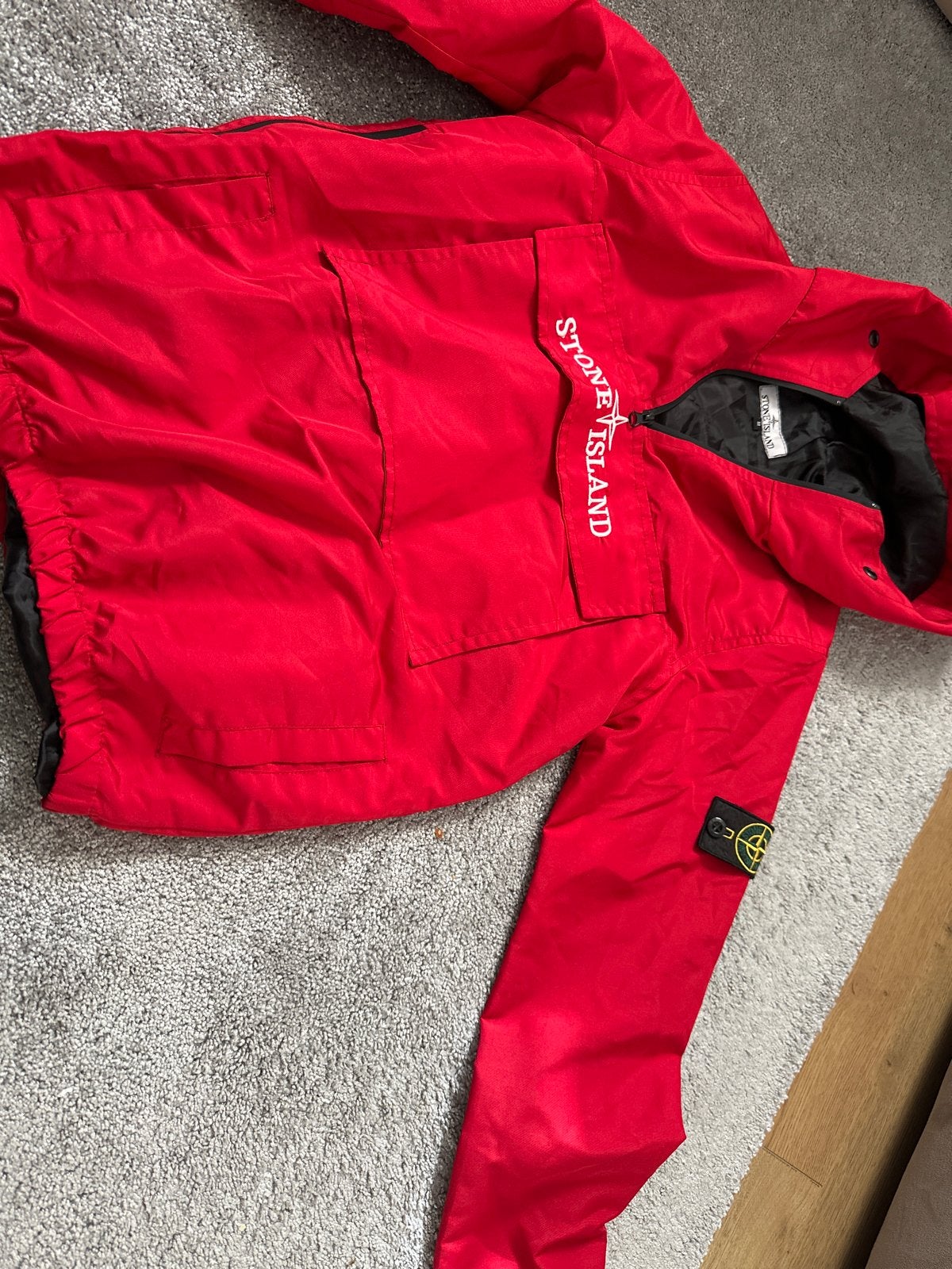 Stone Island Jas Rood, Ophalen of Verzenden, Zo goed als nieuw, Overige maten, Rood