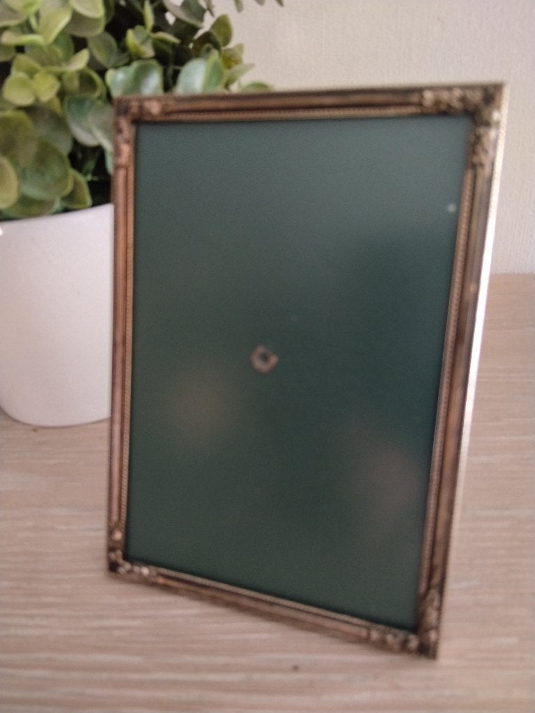 vintage metalen fotolijst Jyden, Ophalen of Verzenden, Zo goed als nieuw, Fotolijst, Met glas