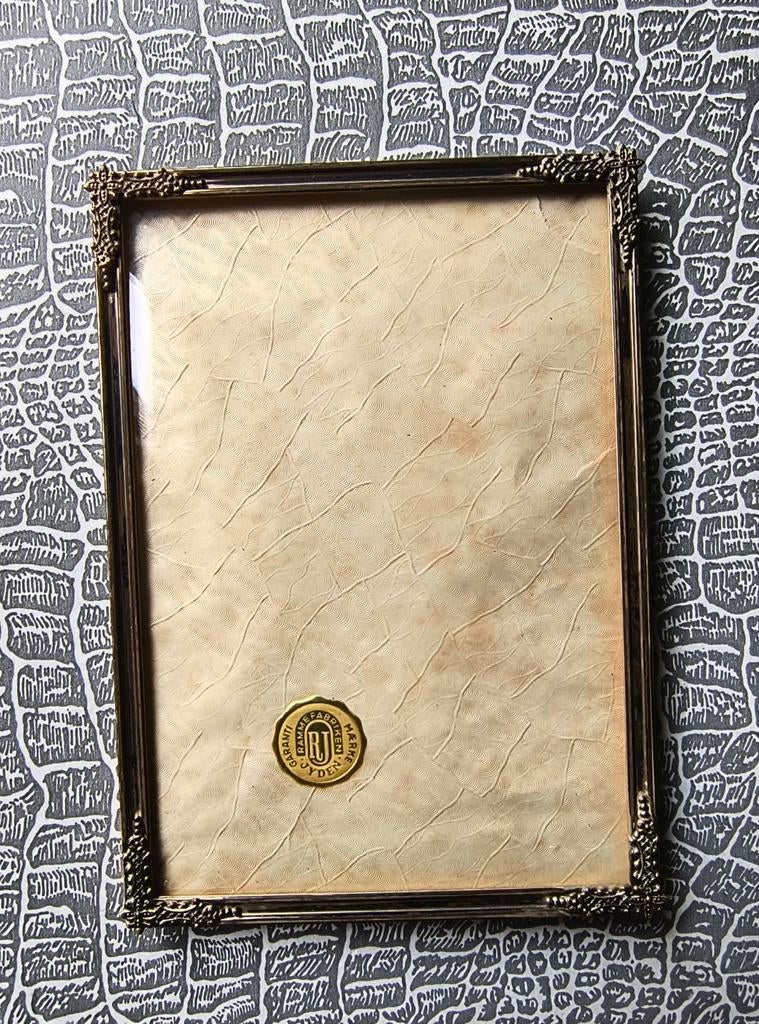 Jyden fotolijst met bol glas - Vintage, Ophalen of Verzenden, Gebruikt