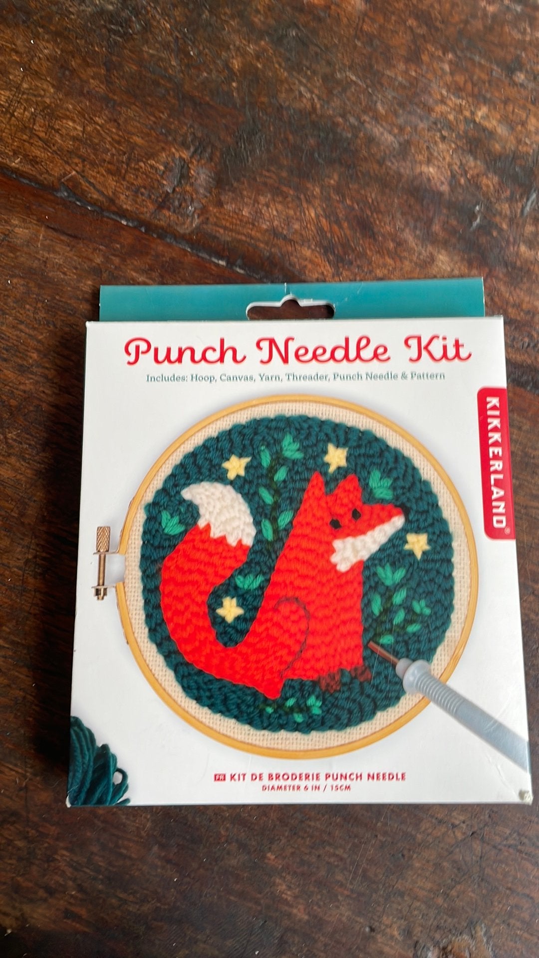 Punch needle borduurset Vos, Boeken, Ophalen of Verzenden, Zo goed als nieuw, Overige onderwerpen