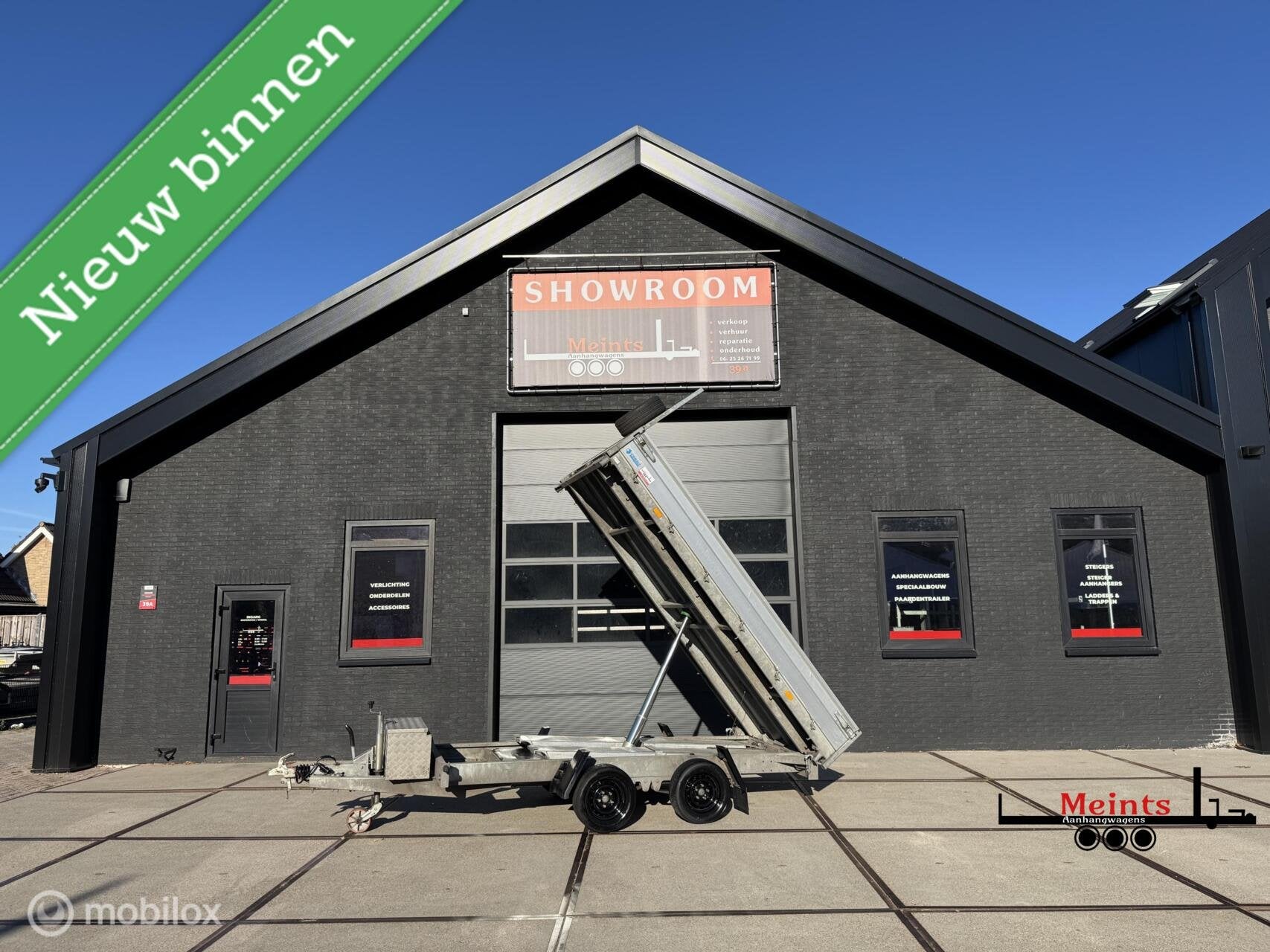 Hapert COBALT 3 zijdige kipper 335x185 parabool 3500KG, Auto diversen, Gebruikt