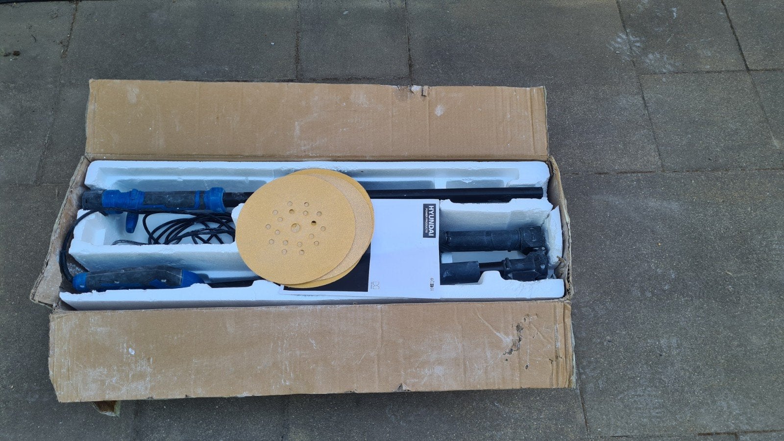 Hyundai Langnekschuurmachine 880W met verlichting, Ophalen, Gebruikt, 600 tot 1200 watt, Overige typen