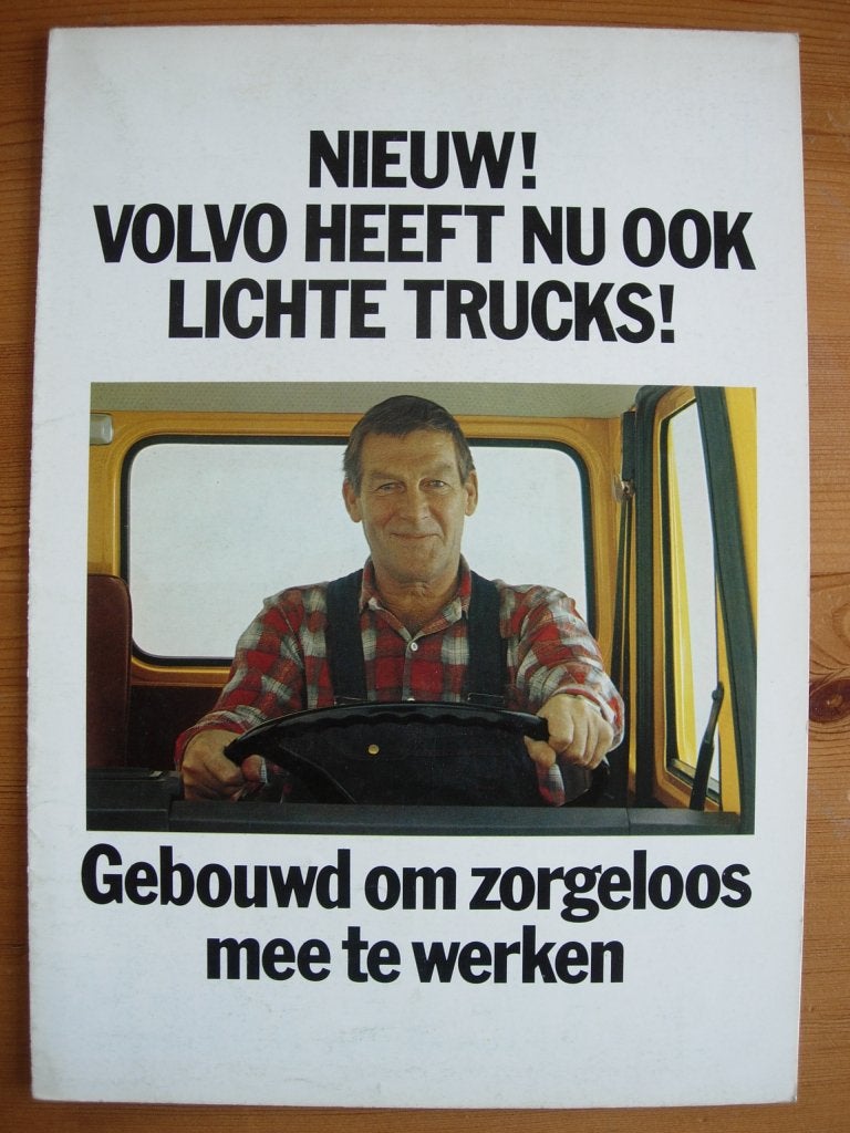 Volvo F407 F609 F611 F613 Brochure 1975 - F4 F6, Volvo, Zo goed als nieuw, Volvo, Ophalen of Verzenden