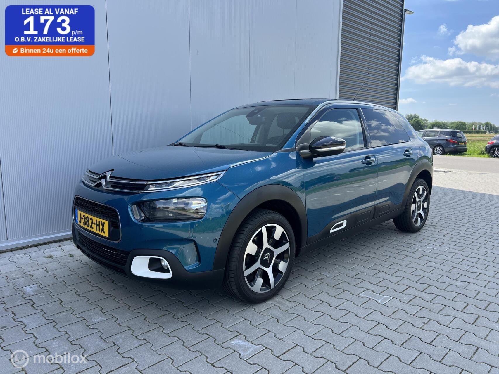 Citroen C4 Cactus 1.2 PureTech Shine, Auto's, Citroën, Gebruikt, Euro 6, Blauw, 49 €/maand