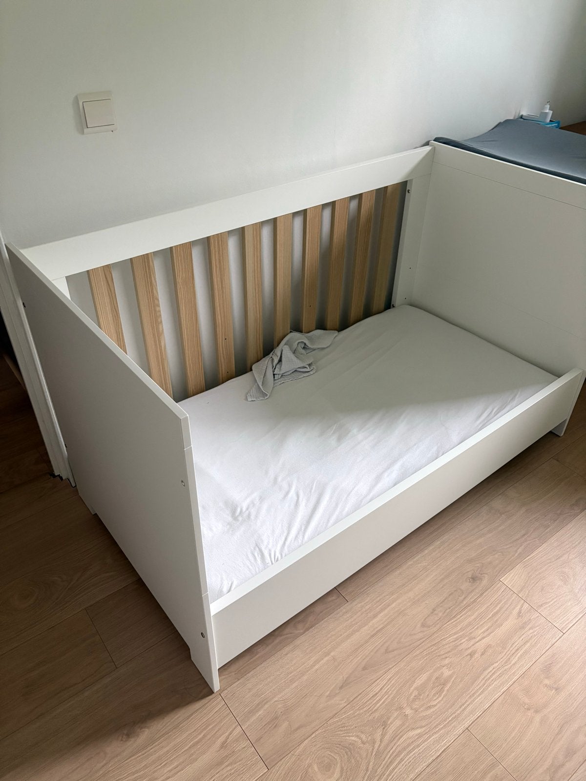 Ledikant 70x140 meegroei zijdeen box, Kinderen en Baby's, Ophalen, Gebruikt, 70 tot 85 cm, 140 tot 160 cm