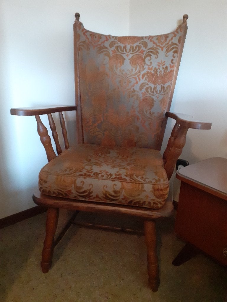 vintage armstoel, Antiek en Kunst, Antiek | Meubels | Stoelen en Banken, Ophalen