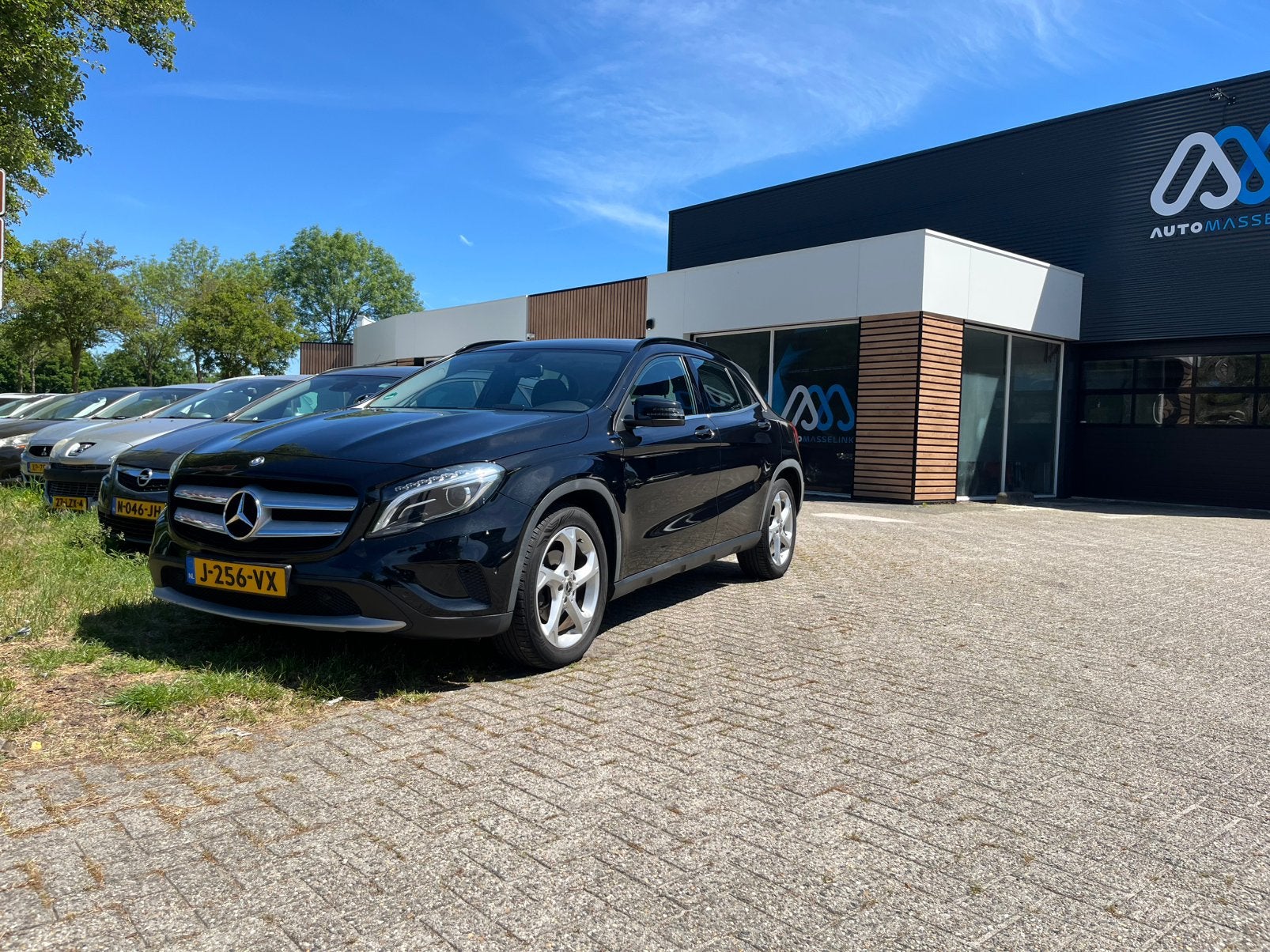 Mercedes-Benz GLA Gla200 1.6 115KW Aut7 2014 Zwart, Auto's, Mercedes-Benz, Leder en Stof, Zwart, 1595 cc, Bedrijf