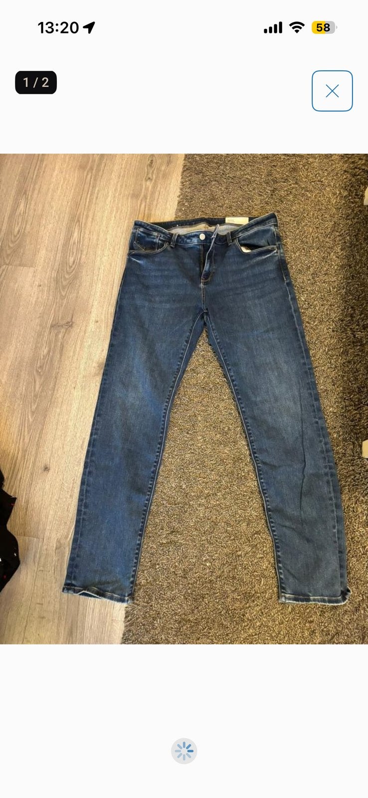 Maat 42 🟢, Kleding | Dames, Spijkerbroeken en Jeans, Ophalen of Verzenden, Zo goed als nieuw, Blauw, W33 - W36 (confectie 42/44)