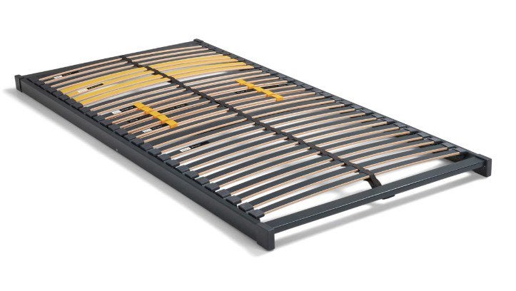 BeterBed twijfelaar 140x200 incl. 2 Bossflex-lattenbodems, Ophalen, Zwart, Tweepersoons, 140 cm