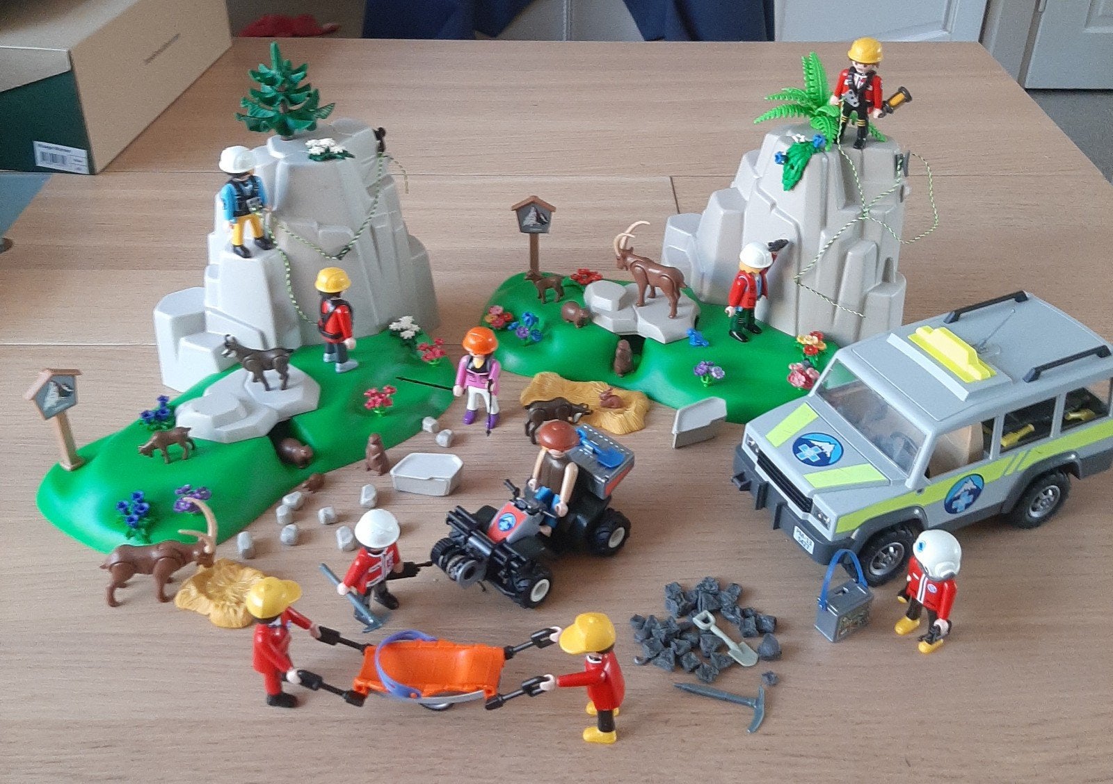 enorme grote set berg beklimmen playmobil, Ophalen of Verzenden, Gebruikt