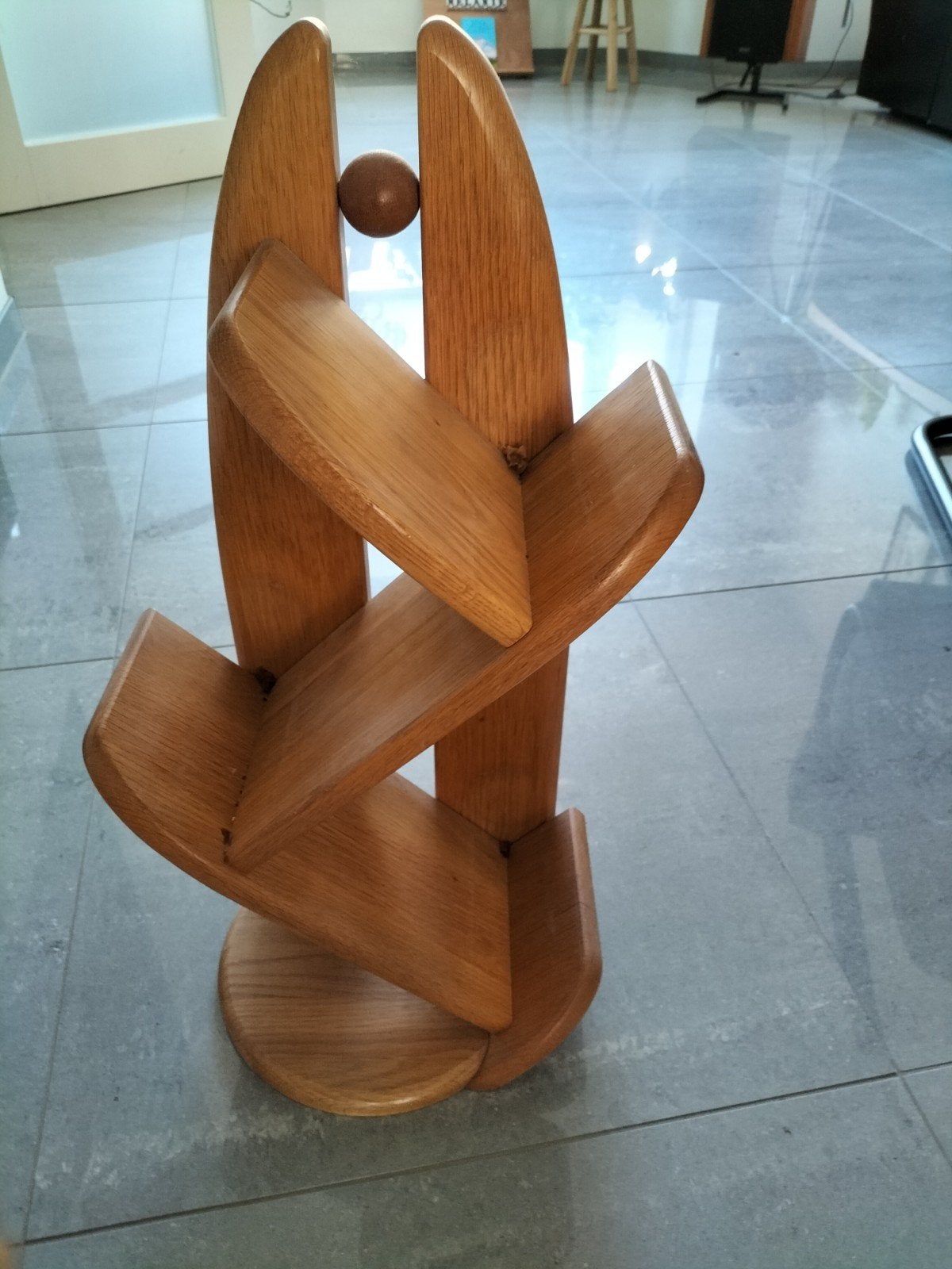 Uniek houten boekenrek - Modern design, Ophalen, Met plank(en), Minder dan 50 cm, Modern, Speels