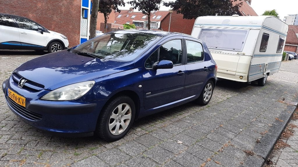 Peugeot 307 1.6 16V XR 5DR 2004 Blauw, Voorwielaandrijving, 4 cilinders, Blauw, 610 kg