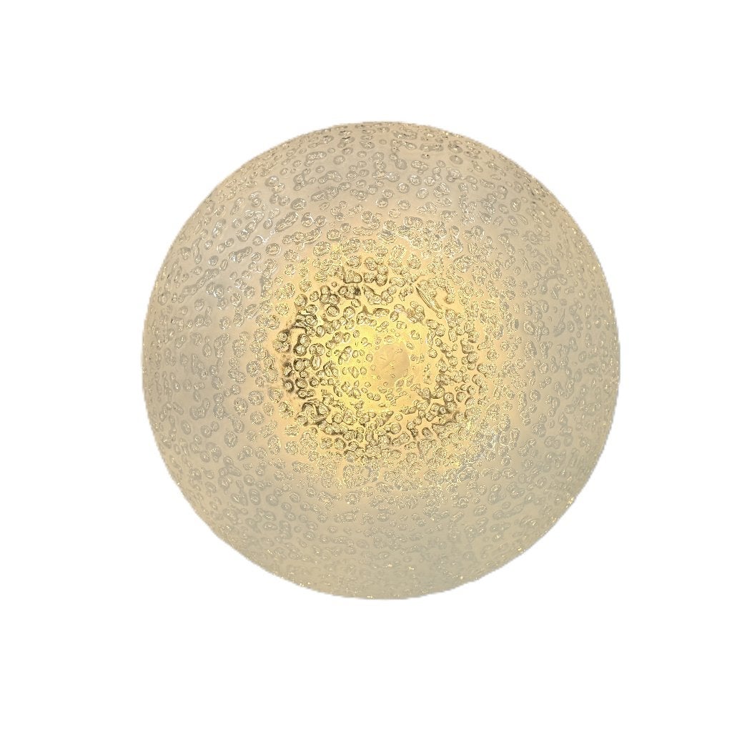 Vintage Iceglass plafondlamp van Doria Leuchten, D, Doria leuchten, Zo goed als nieuw, D