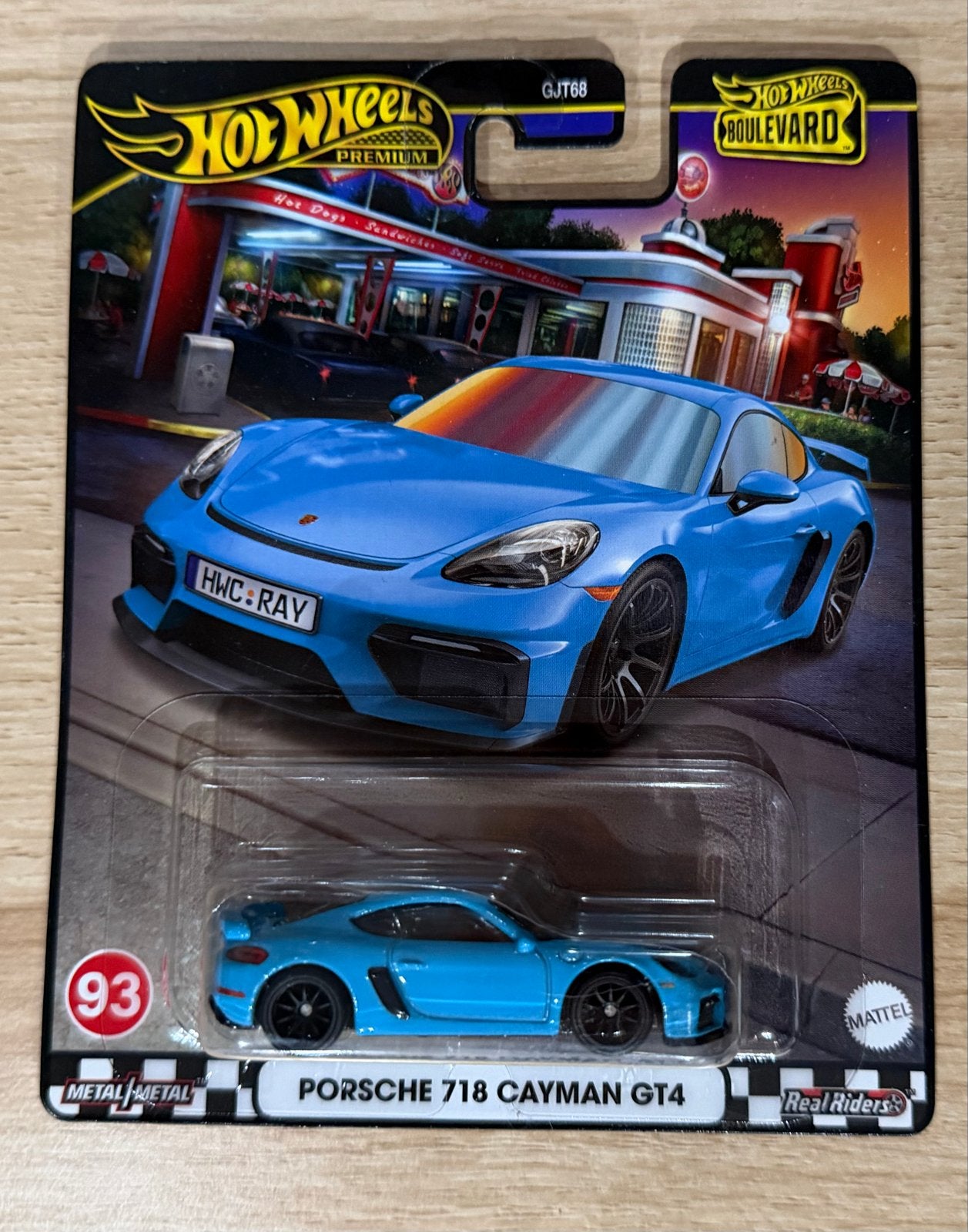Hot Wheels Premium Porsche 718 Cayman GT4 (GJT68), Ophalen of Verzenden, Nieuw, Auto