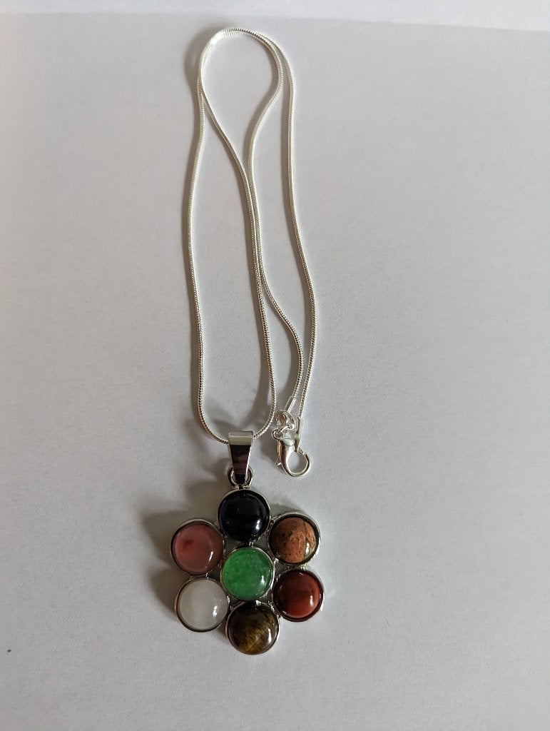 Chakra ketting flower, Met hanger, Overige kleuren, Verzenden, Info@masterpiecenlp.nl
