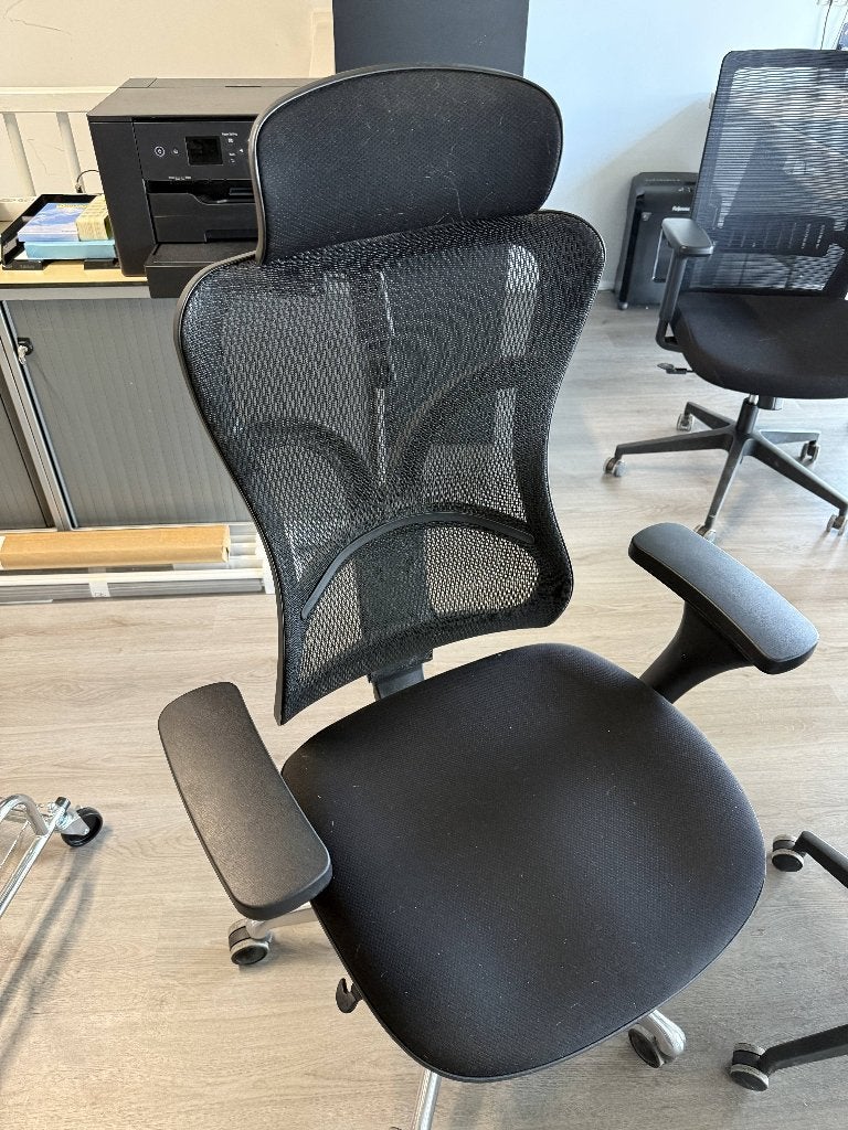 Ergonomische Bureaustoelen | Mesh | 3 Stuks, Ophalen, Zwart, Zo goed als nieuw, Bureaustoel